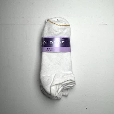 Punta Dorada Mujer 3 Pares Ligeramente Imperfectos Sólidos Sin Show Calcetines Zapato Talla 6-9 Foto 1 de 4