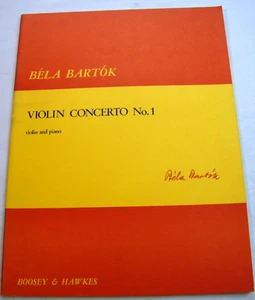 Violin Concerto No 1 Béla Bartók reduction for violin and piano Boosey & Hawkes - Picture 1 of 4
