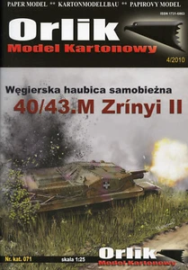 Pistola de asalto húngara Segunda Guerra Mundial 40/43.M Zrínyi II #Tarjeta Modelo Escala 1/25 # Orlik-71 - Imagen 1 de 5