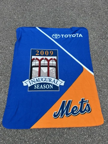 2009 MLB New York Mets Citi Field Inaugural Season Fleece Plush Throw Blanket Cover