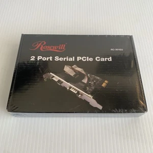 Rosewill Serial PCI Express Card 2 Port Model RC-300E 230400bit/s Xfer Rate, New - Picture 1 of 6