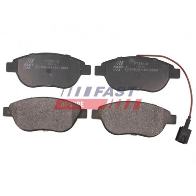 Pour Peugeot 207 307 1007 Partner 206 Fiat Idea Kit Plaquette de Frein Avant - Photo 1/2