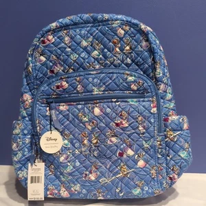 Vera Bradley Disney Cinderella Paisley XL Campus Laptop Backpack NEW NWT 18x12x7 - Picture 1 of 9
