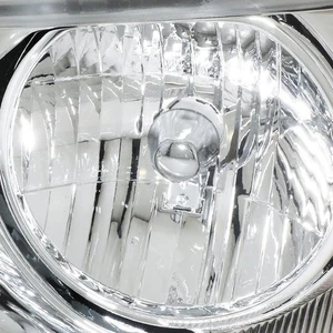 FOR 04-08 FORD F150 06-08 LINCOLN MARK LT CHROME HOUSING HALOGEN HEADLIGHTS PAIR - Picture 1 of 6
