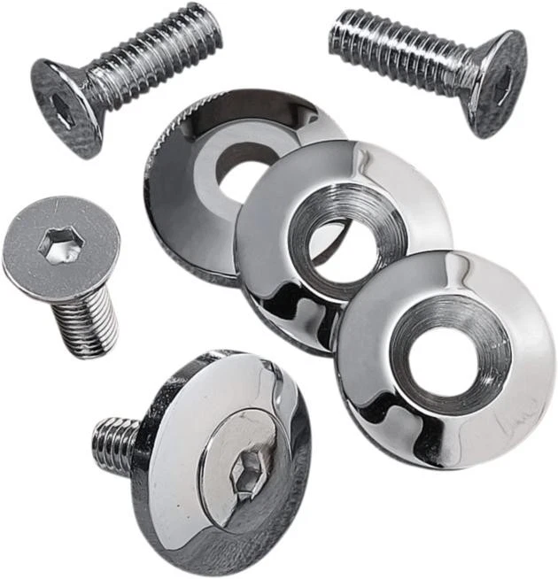 DS Custom Bolt Kit for Flatside Tanks Chrome Harley Davidson Softail - Image 1 of 1