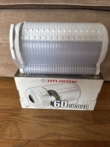 Atlantic Pod - 60 CD / DVD / Blu-Ray Pull Out Retro Storage Case White W/box - Picture 1 of 8