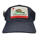 No Bad Ideas Men's Baseball Dad Trucker Hat L Canada Republic Beaver Black  Nwt