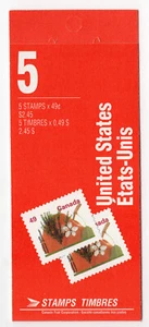 Canada BK156c VF MNH complete booklet, 49c Delicious Apple, glued flap, tag bar - Picture 1 of 2