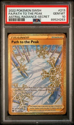 PSA 10 GEM MINT - Path to the Peak #213 Astral Radiance Secret Rare Pokemon Card - Image 1 of 2