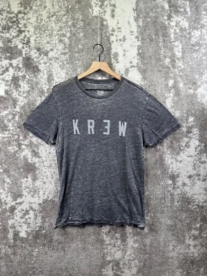 Camiseta Krew Pequeña/Mediana Gris Tie Dye Suave Manga Corta Camiseta Interior Foto 1 de 4