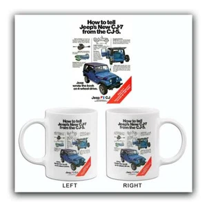1976 New Jeep CJ-7 vs CJ-5 - Promotional Advertising Mug - Picture 1 of 3