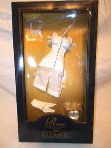 RARE FRANKLIN MINT TITANIC ROSE THE WHITE CORSET OUTFIT ENSEMBLE For 16"DOLL NOS - Picture 1 of 7