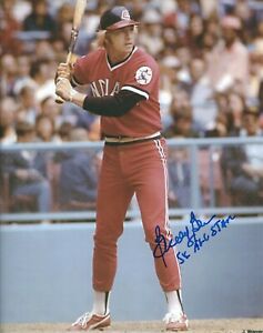 Autographed BUDDY BELL "5X All Star" Cleveland Indians 8x10 photo w/ Show Ticket