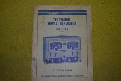 JACKSON modelo TVG-2 generador de señal de televisión manual de instrucciones Foto 1 de 2