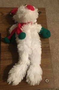 KTW Peluche Peludo Perro de Navidad con Cuernos de Reno Peluche 12" - Imagen 1 de 5