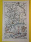 1896 TOGO WEST AFRICA Kolonia Niemcy Vintage Mapa geograficzna ORYGINALNA C18-6
