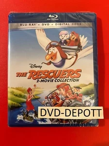 The Rescuers 2-Movie Collection [Blu-ray + DVD + Digital HD] New FAST Free Shipp - Imagen 1 de 1