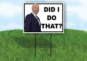 Cartello stradale DID I DO THAT 18x24 in cantiere con supporto - Foto 1 di 6