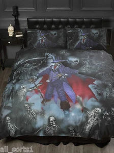 Juego de fundas de edredón tamaño super rey Alchemy Gothic Magistus y cortinas a juego - Imagen 1 de 5