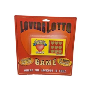 Vintage 1996 Lovers Lotto Game Where the Jackpot is You 12 Scratch Games Fun  - Picture 1 of 3