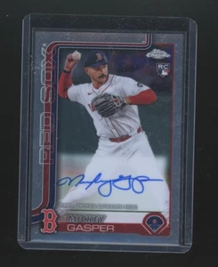 2025 Topps Chrome Bseball, #RA-MG Mickey Gasper RC, Auto, Red Sox, WB10 - Picture 1 of 2