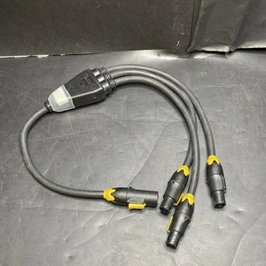 Neutrik NAC3MX-W to X3 Female Tri-Splitter Cable Titanex 11 H07 RN-F 3G 2.5 - Picture 1 of 11