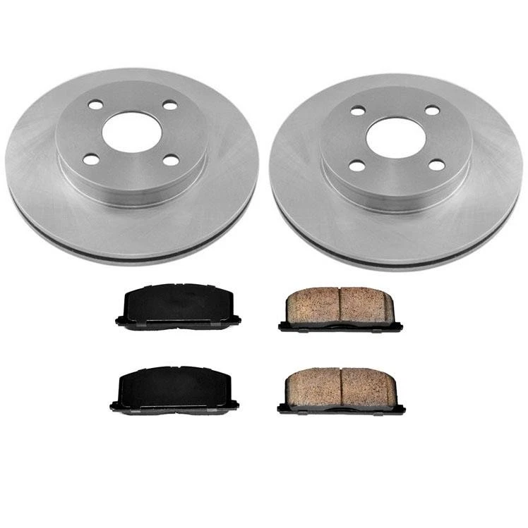 Rotores de disco dianteiro e pastilhas de freio para Toyota Tercel 91-98 e Toyota Paseo 96-99 - Imagem 1 de 4