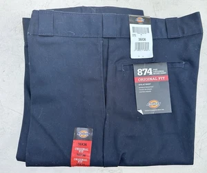 Dickies 874 Original Fit Work Pants Navy Blue 36x36 Men’s TALL - Picture 1 of 3