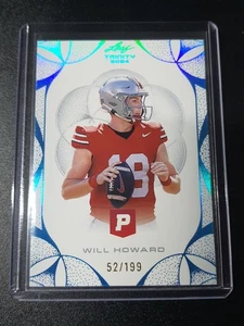 Will Howard - Leaf Trinity Pristine Football 2024 - Steelers - Platinum - /199 - Bild 1 von 2