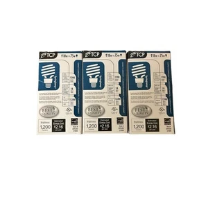 Lot X3 LUMENS 12,000/hr BULBS 18W =75W 75 W Energy Savers Lightbulbs Lighting - Picture 1 of 1