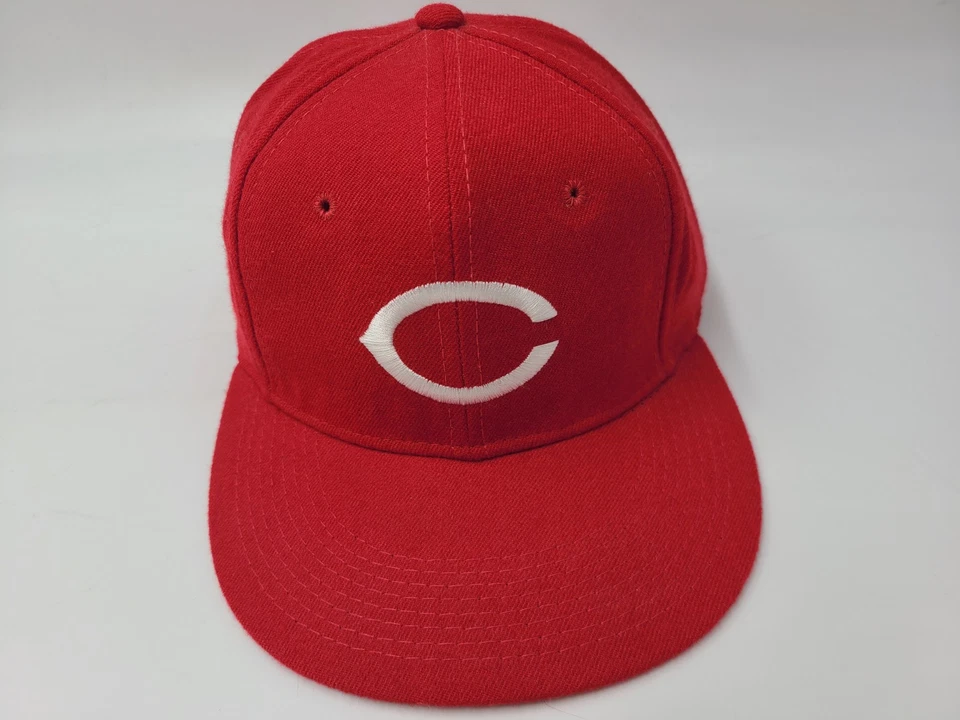 Vintage Cincinnati Reds New Era 59Fifty Pro Model Fitted 7 1/8 Hat Cap Wool MLB - Image 1 of 4