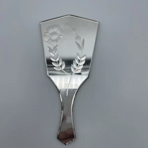 Czech Bystřice nad Pernštejnem Etched Hand Mirror Josef Mazourek in pkg Vintage - Picture 1 of 10