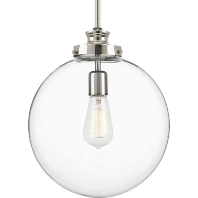 Progress Lighting P5328 Nickel Penn Single Light 12"W Pendant - Image 1 of 4