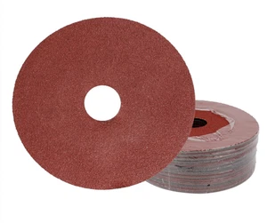 Discos de lijado de fibra de resina de óxido de aluminio de 120 granos de 4-1/2" 25 piezas para metal - Imagen 1 de 15