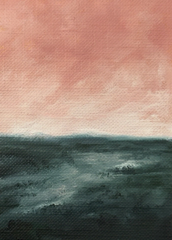 ACEO Original Pintura al Óleo Paisaje ATC Arte Tarjeta Naturaleza Abstracto por Emmer Plaxe Foto 1 de 1