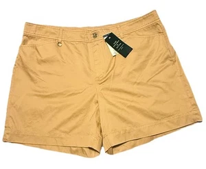 ✨ NWT- Ralph Lauren Women’s Sz 16 Hampton Khaki Shorts  - Picture 1 of 6