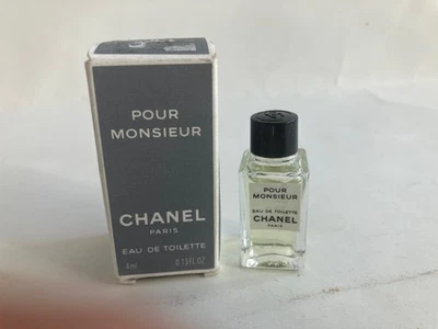 Chanel POUR MONSIEUR  0.13oz EDT Splash Miniature for Men, 100% AUTHENTIC, RARE - Image 1 of 2