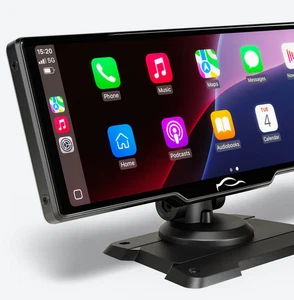 NEW 9.3" 4K Dash Cam, Wireless Dash Mount Apple Carplay& Android Auto, GPS Nav - Picture 1 of 8