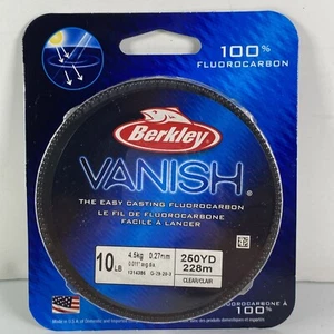 Berkley Vanish Fishing Line (250 yds) - Clear 10lb Fluorocarbon ***NEW*** - Imagen 1 de 3