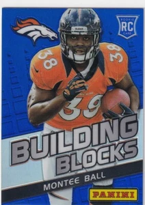 2013 PANINI RC MONTEE BALL DENVER BRONCOS BUILDING BLOCKS ROOKIE (AG)1414 - Picture 1 of 1