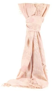 azzesso – Schal Tuch Eleonora in Lachs/Damentuch mit Blumenwiese und Schmetterli - Bild 1 von 5