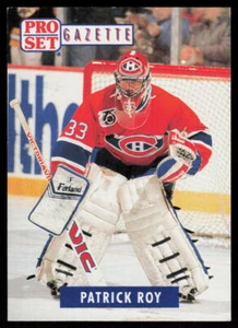 1991-92 Pro Set Patrick Roy #2 HOCKEY Montreal Canadiens Gazette Magazine Promos - Picture 1 of 2