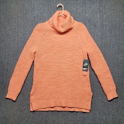 Suéter Lauren Ralph Lauren Mujer Grande Naranja Grueso Tejido Cuello Redondo Gran Tamaño Foto 1 de 4