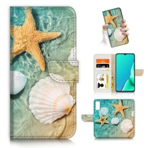 ( For Samsung S20 ) Wallet Flip Case Cover AJ24088 Sea Beach Starfish - Picture 1 of 8
