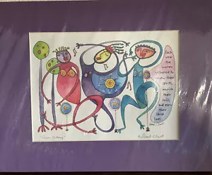 Damen sammeln 11"" x 14"" mattierter Druck lila von der Künstlerin Deborah C. Kracht signiert - Bild 1 von 7