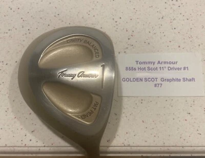 Tommy Armour Hot Scot 855 S Driver 11* Graphite Shaft - Cavity Balanced #77 - Image 1 of 4