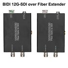 12G/6G/3G/HD-SDI over Fiber Extenders Uncompressed Bidirectional  w/ 2 SFP A set