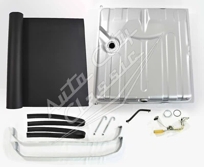 Gas tank for 1963 Lincoln W/ Sending unit, Strap kit, Vent hose, & Pad - Image 1 of 4