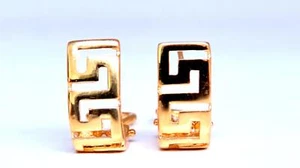 Griechische kultige Halbcreolen 14kt 12495 - Bild 1 von 5