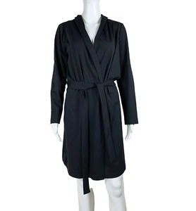 Giacca avvolgente con cappuccio Eileen Fisher nuova con etichetta cotone biologico elasticizzato jersey piccolo NTSF - Foto 1 di 8